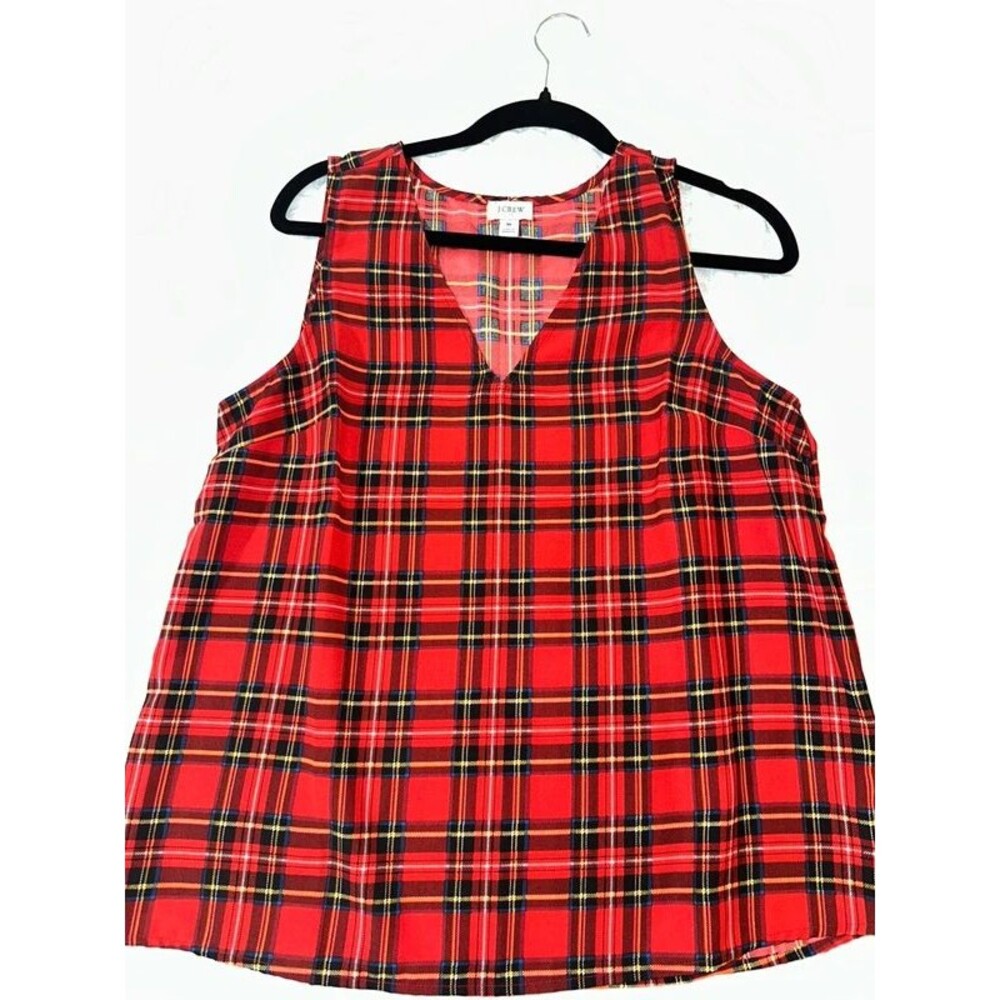 J.Crew Women’s Medium Plaid Sleeveless Top